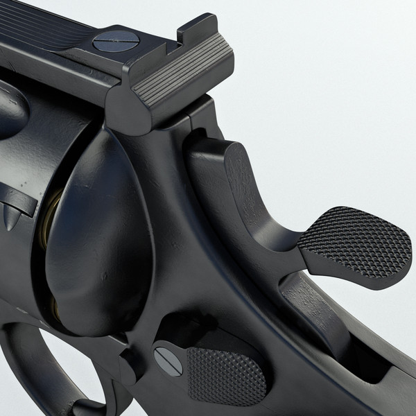 3d model revolver 44 magnum - Magnum 44 Revolver by LChristian