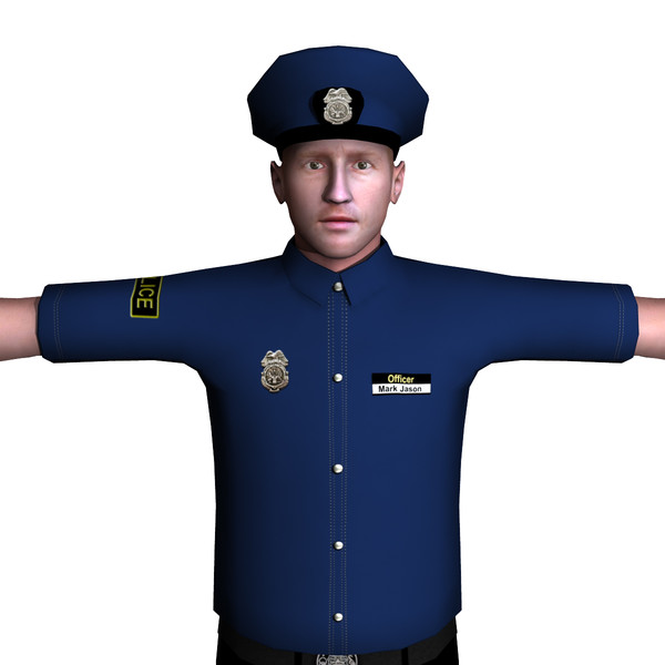 3d police male 01 model - Police Male 01 by ignisfatuus