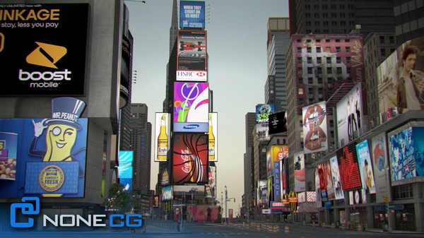 3d model new york city broadway - NYC Broadway,7th Av, Times Square... by NONECG