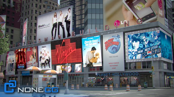 3d model new york city broadway - NYC Broadway,7th Av, Times Square... by NONECG