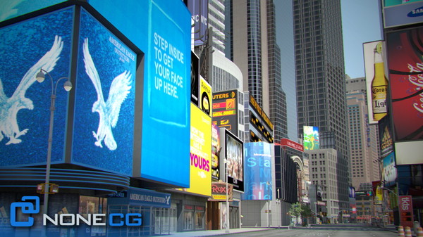 3d model new york city broadway - NYC Broadway,7th Av, Times Square... by NONECG
