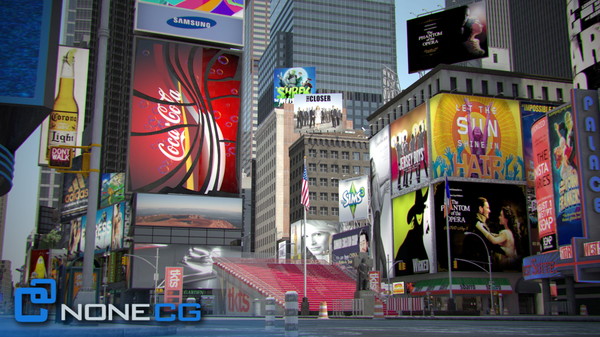 3d model new york city broadway - NYC Broadway,7th Av, Times Square... by NONECG
