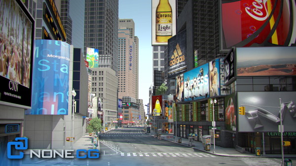 3d model new york city broadway - NYC Broadway,7th Av, Times Square... by NONECG