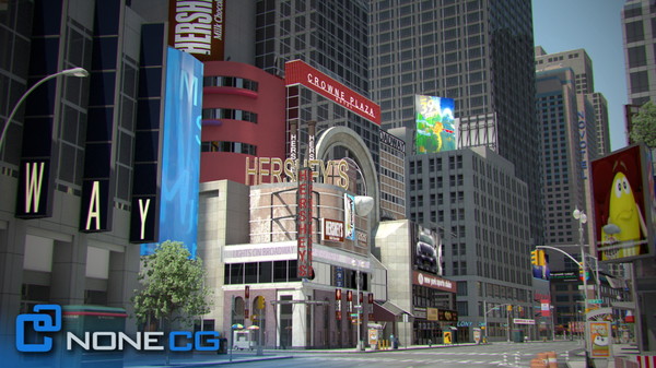 3d model new york city broadway - NYC Broadway,7th Av, Times Square... by NONECG