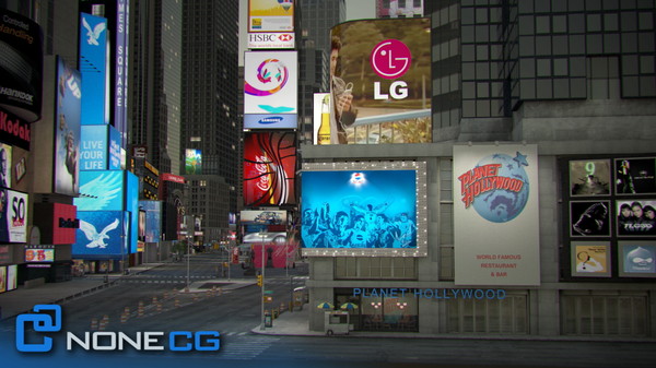 3d model new york city broadway - NYC Broadway,7th Av, Times Square... by NONECG