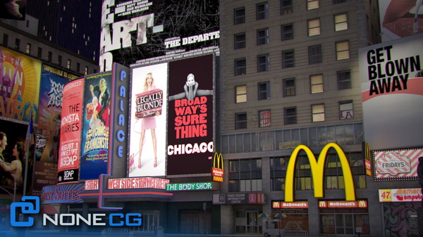 3d model new york city broadway - NYC Broadway,7th Av, Times Square... by NONECG