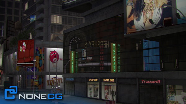 3d model new york city broadway - NYC Broadway,7th Av, Times Square... by NONECG
