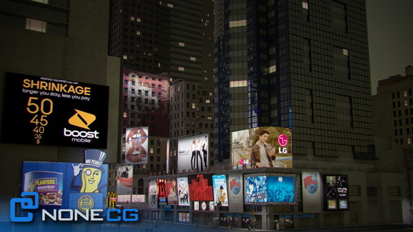3d model new york city broadway - NYC Broadway,7th Av, Times Square... by NONECG