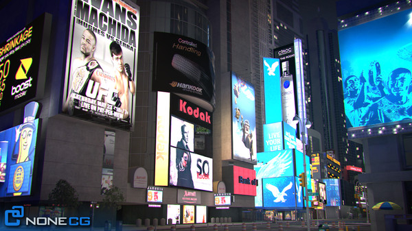 3d model new york city broadway - NYC Broadway,7th Av, Times Square... by NONECG