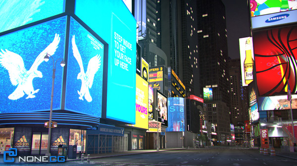 3d model new york city broadway - NYC Broadway,7th Av, Times Square... by NONECG