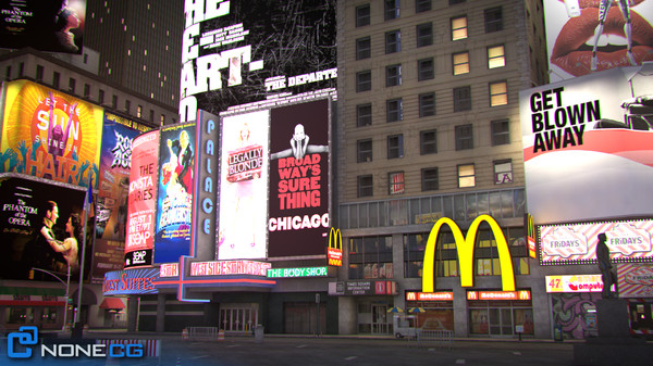 3d model new york city broadway - NYC Broadway,7th Av, Times Square... by NONECG