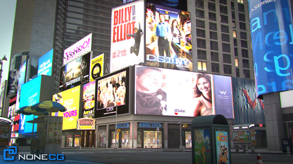 3d model new york city broadway - NYC Broadway,7th Av, Times Square... by NONECG