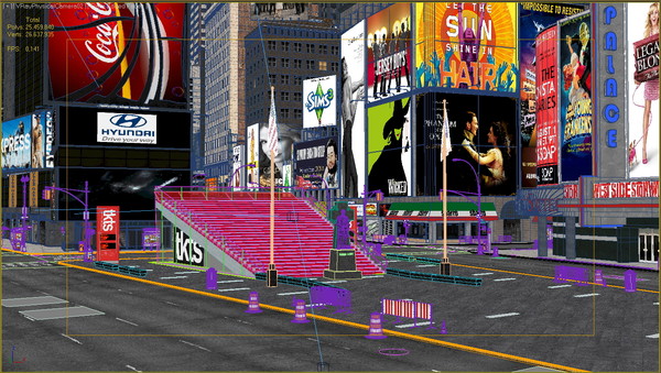 3d model new york city broadway - NYC Broadway,7th Av, Times Square... by NONECG