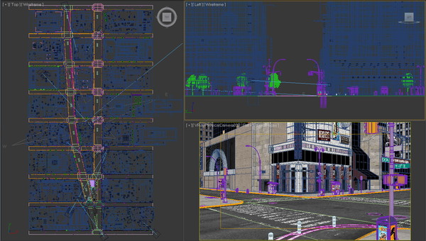 3d model new york city broadway - NYC Broadway,7th Av, Times Square... by NONECG