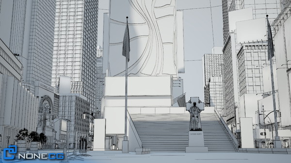3d model new york city broadway - NYC Broadway,7th Av, Times Square... by NONECG