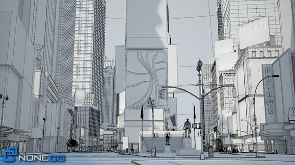 3d model new york city broadway - NYC Broadway,7th Av, Times Square... by NONECG