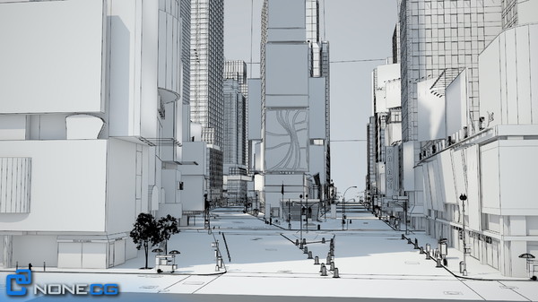 3d model new york city broadway - NYC Broadway,7th Av, Times Square... by NONECG