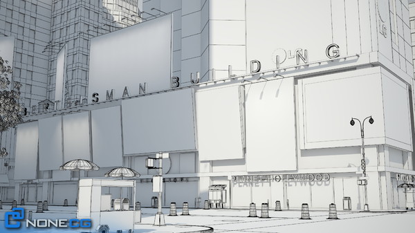 3d model new york city broadway - NYC Broadway,7th Av, Times Square... by NONECG