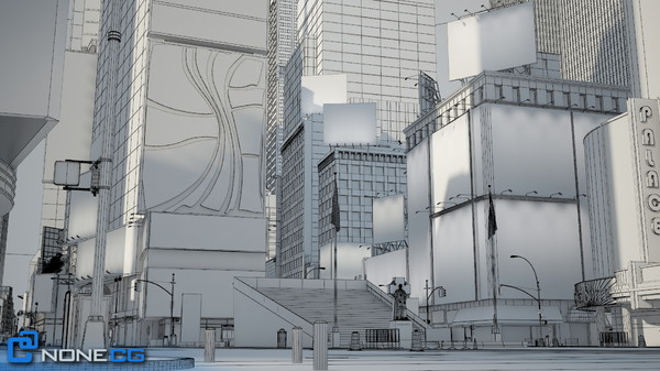 3d model new york city broadway - NYC Broadway,7th Av, Times Square... by NONECG