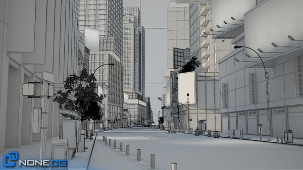3d model new york city broadway - NYC Broadway,7th Av, Times Square... by NONECG