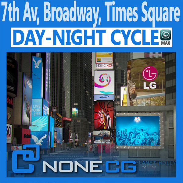 new york city broadway max - Broadway, 7th Av. & Times Square by NONECG