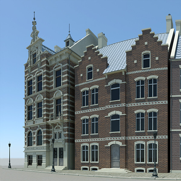 3d old street vintage model - Vintage Street by Tim Shaw