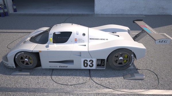 racing car 3d model - Mercedes C9 Racing Car by android99