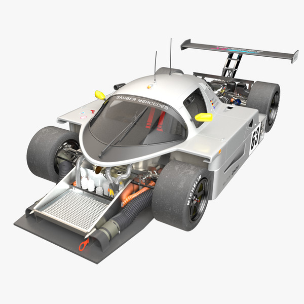 racing car 3d model - Mercedes C9 Racing Car by android99