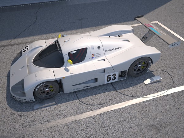 racing car 3d model - Mercedes C9 Racing Car by android99