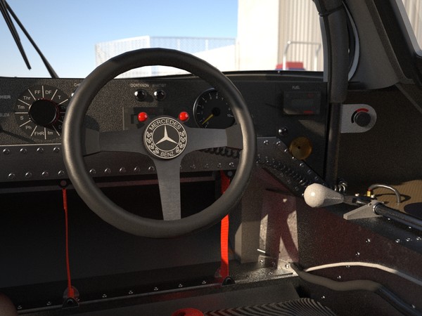 racing car 3d model - Mercedes C9 Racing Car by android99