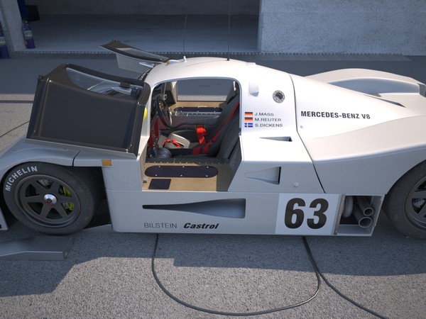 racing car 3d model - Mercedes C9 Racing Car by android99