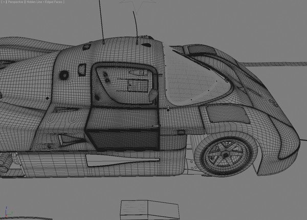 racing car 3d model - Mercedes C9 Racing Car by android99