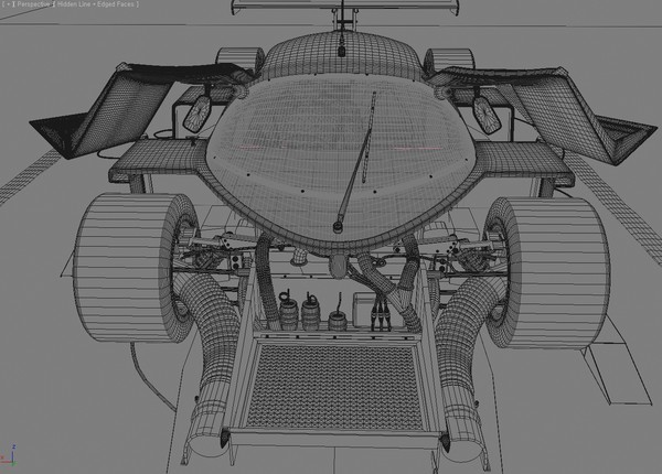 racing car 3d model - Mercedes C9 Racing Car by android99