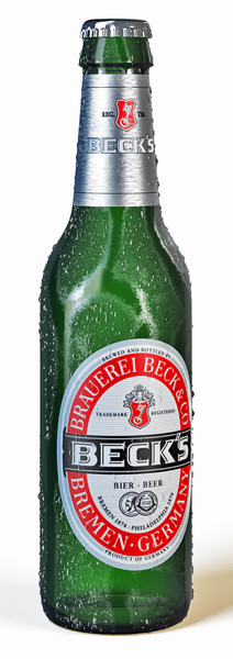 3d model cold bottle becks beer - Cold bottle of becks beer by FRIz3D