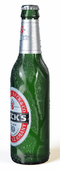 3d model cold bottle becks beer - Cold bottle of becks beer by FRIz3D