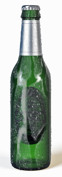 3d model cold bottle becks beer - Cold bottle of becks beer by FRIz3D