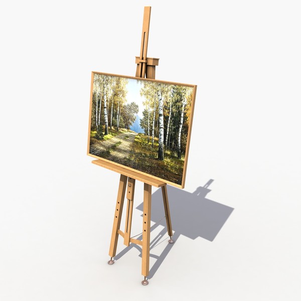 obj easel studio - Studio Easel by 3D Graphics