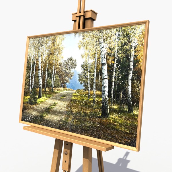 obj easel studio - Studio Easel by 3D Graphics
