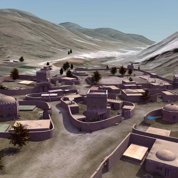 afghan urban 3d 3ds - Afghanistan Urban Collection... by ES3DStudios