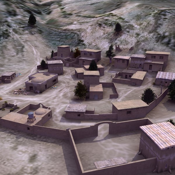afghan urban 3d 3ds - Afghanistan Urban Collection... by ES3DStudios