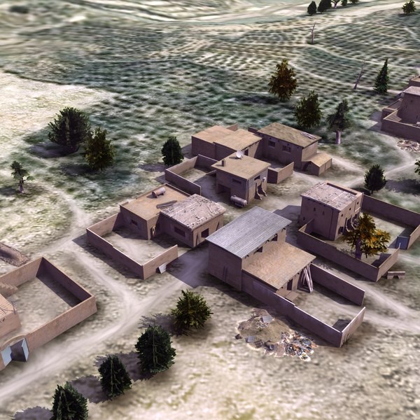 afghan urban 3d 3ds - Afghanistan Urban Collection... by ES3DStudios