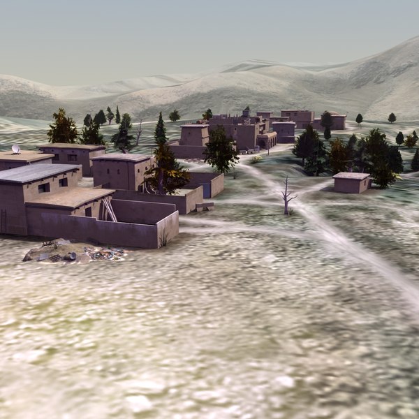 afghan urban 3d 3ds - Afghanistan Urban Collection... by ES3DStudios