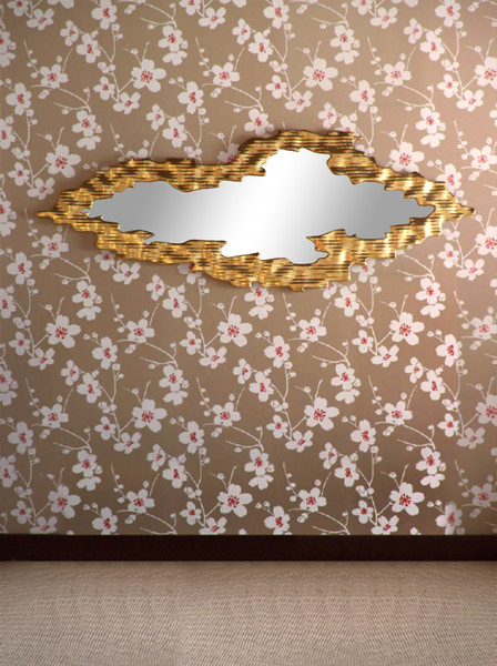3d model of abstract gold frame mirror - Abstract Gold frame mirror by RTEwork