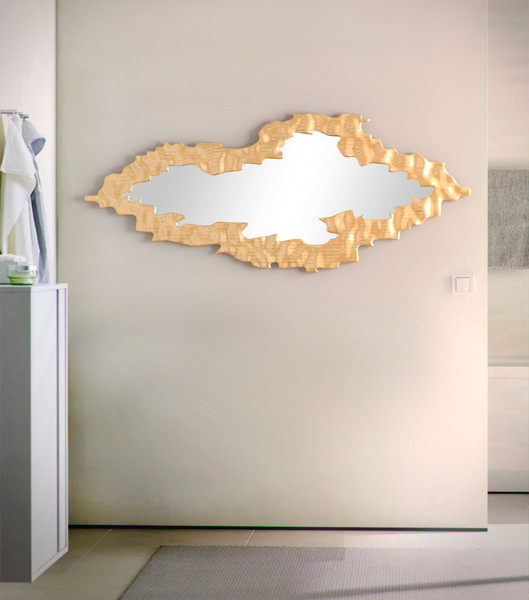 3d model of abstract gold frame mirror - Abstract Gold frame mirror by RTEwork