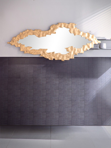 3d model of abstract gold frame mirror - Abstract Gold frame mirror by RTEwork