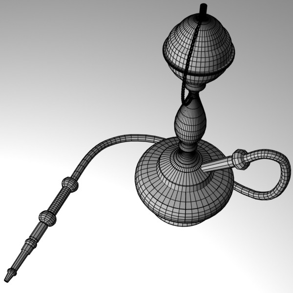 waterpipe 3d model - Waterpipe by mostlysquare