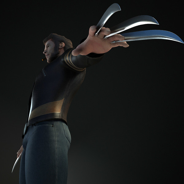 maya realistic wolverine - Wolverine by Render Steel