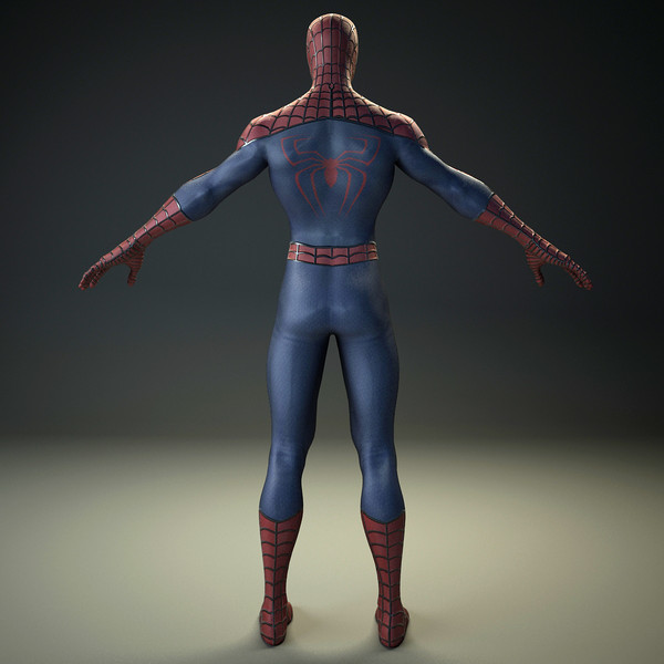 spiderman rigged biped 3d max - Spiderman Classic by Render Steel