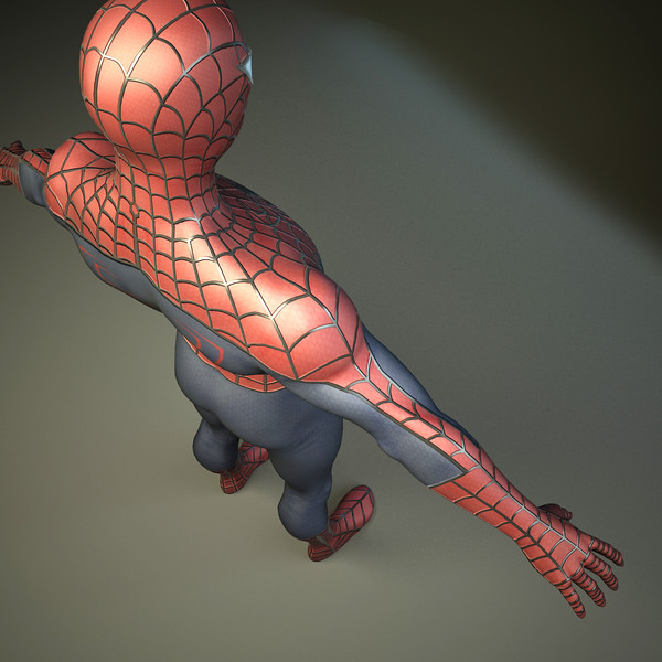 spiderman rigged biped 3d max - Spiderman Classic by Render Steel