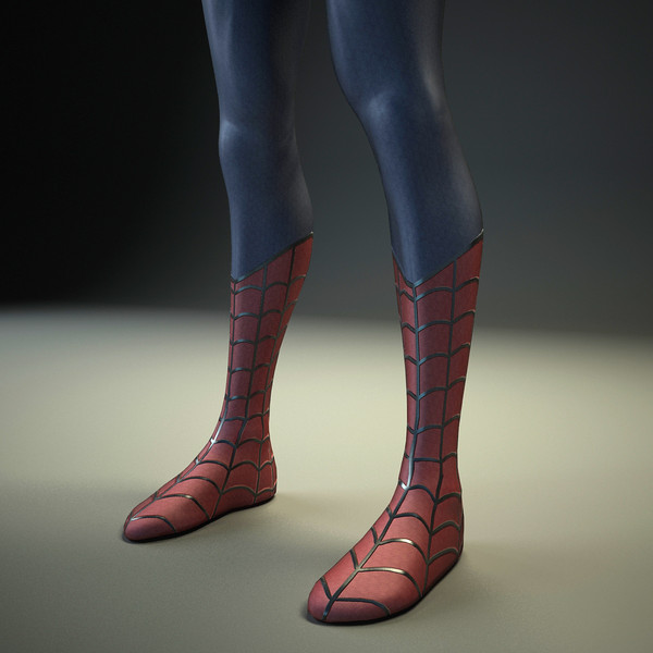 spiderman rigged biped 3d max - Spiderman Classic by Render Steel